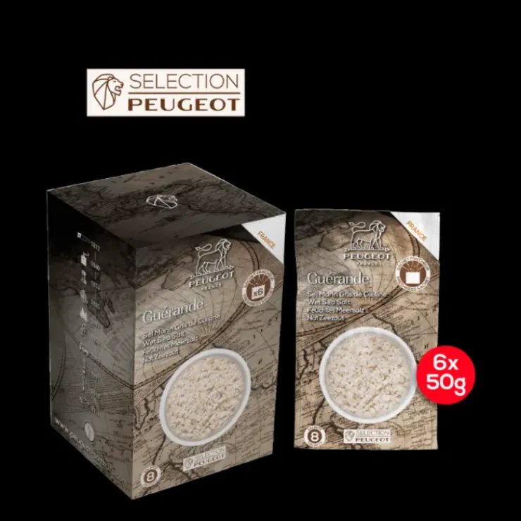 Clearance PEUGEOT Sel de Guérande Sachets 50 g (x6)