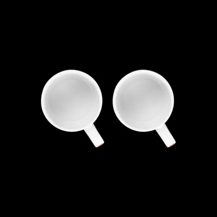 Best LE CREUSET Set 2 Mugs en Céramique Motifs Cœur 350 ml