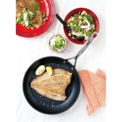 New LE CREUSET Set 2 Poêles Anti-Adhérentes Les Forgées