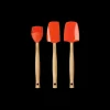 New LE CREUSET Set de 3 Spatules Silicone Volcanique