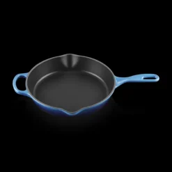 Discount LE CREUSET Skillet Rond Profond 26cm en Fonte Azur