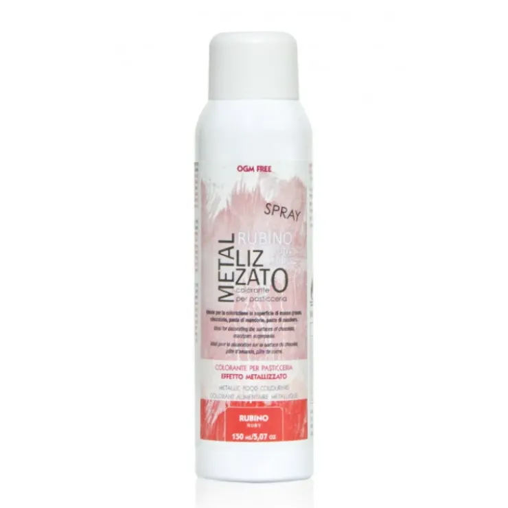 Best CUISINEADDICT Spray Colorant Rouge Effet Métallisé 150 ml