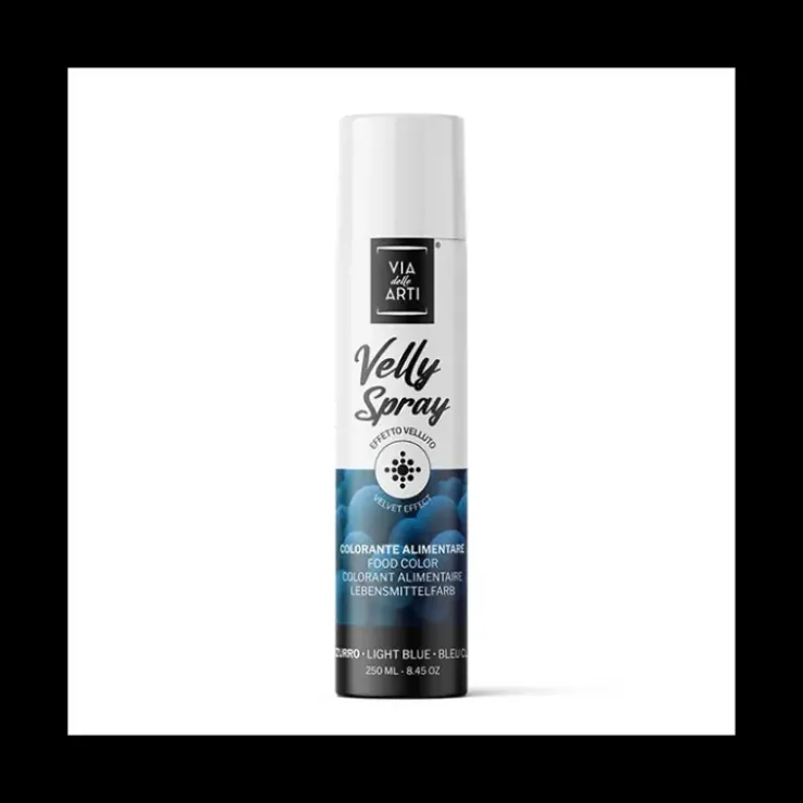 Hot VELLY SPRAY Spray Velours Bleu 250 ml Colorant Alimentaire Pro