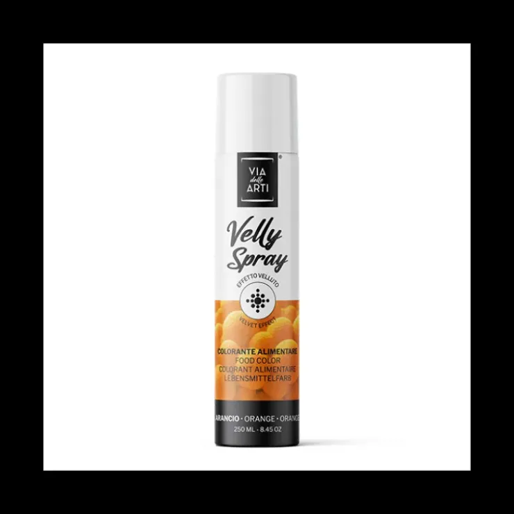 Best VELLY SPRAY Spray Velours Orange 250 ml Colorant Alimentaire Pro