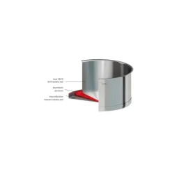 Clearance CRISTEL Série de 3 Casseroles + Poignée Zenith Amovible Inox