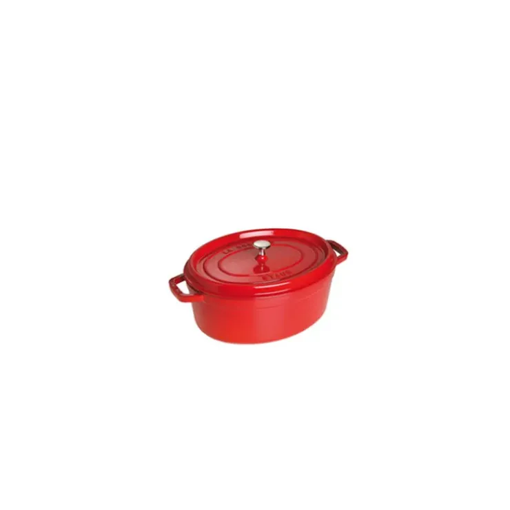 Online STAUB Cocotte Fonte Ovale 23 cm Rouge Cerise 2,35 L