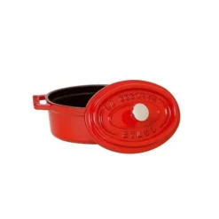 Clearance STAUB Cocotte Fonte Ovale 29 cm Rouge Cerise 4,2 L