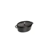 Best STAUB Cocotte Fonte Ovale 27 cm Noir Mat 3,2 L