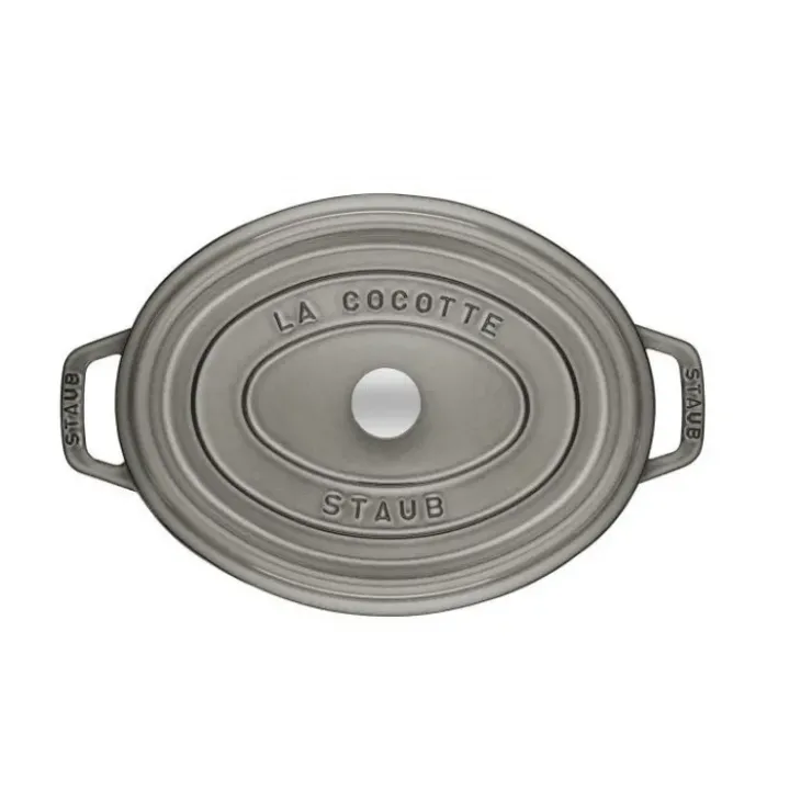 Online STAUB Cocotte Fonte Ovale 15 cm Gris Graphite 0,6 L