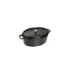 Sale STAUB Cocotte Fonte Ovale 33 cm Noir Mat 6,7 L