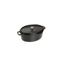 Sale STAUB Cocotte Fonte Ovale 33 cm Noir Mat 6,7 L