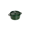 Outlet STAUB Cocotte Fonte Ronde 26 cm Vert Basilic Majolique 5,2 L