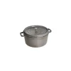 Outlet STAUB Cocotte Fonte Ronde 26 cm Gris Graphite 5,2 L