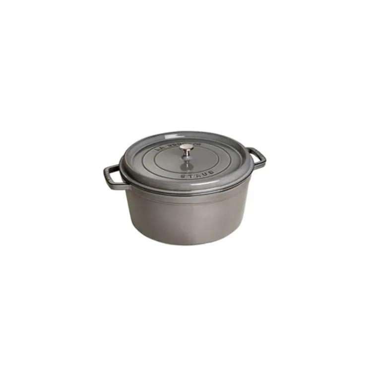 Outlet STAUB Cocotte Fonte Ronde 26 cm Gris Graphite 5,2 L