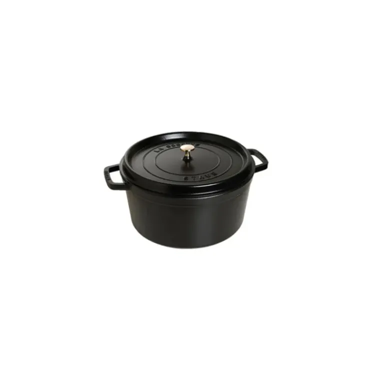Sale STAUB Cocotte Fonte Ronde 26 cm Noir Mat 5,2 L