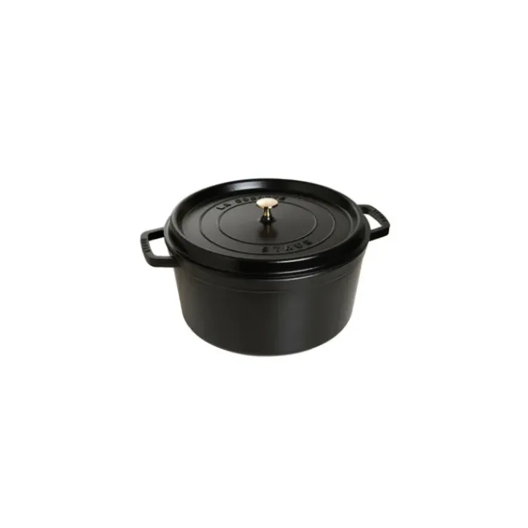 Sale STAUB Cocotte Fonte Ronde 30 cm Noir Mat 8,35 L