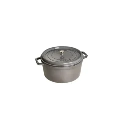Best STAUB Cocotte Fonte Ronde 22 cm Gris Graphite 2,6 L