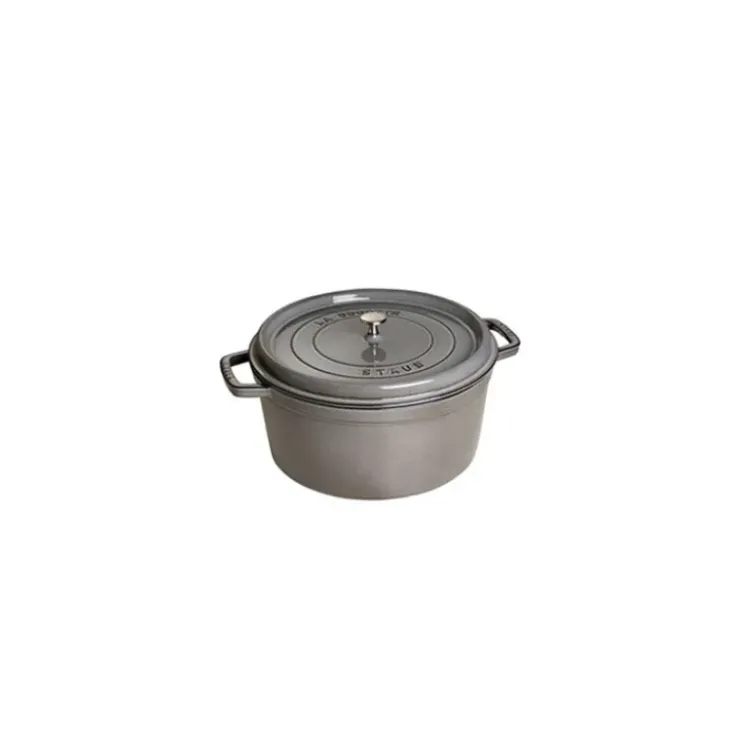 Outlet STAUB Cocotte Fonte Ronde 20 cm Gris Graphite 2,2 L