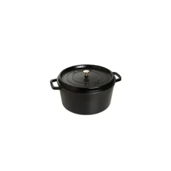 Best STAUB Cocotte Fonte Ronde 20 cm Noir Mat 2,2 L