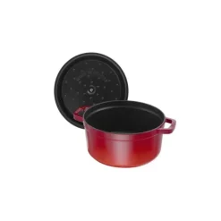 Clearance STAUB Cocotte Fonte Ronde 22 cm Rouge Cerise 2,6 L