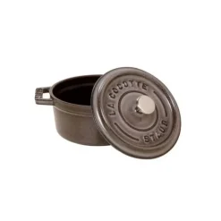 Hot STAUB Cocotte Fonte Ronde 18 cm Gris Graphite 1,7 L