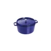 Hot STAUB Cocotte Fonte Ronde 30 cm Bleu Intense Majolique 8,35 L
