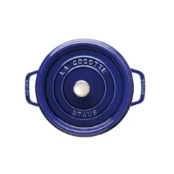 STAUB Cocotte Fonte Ronde 28 cm Bleu Intense Majolique 6,7 L