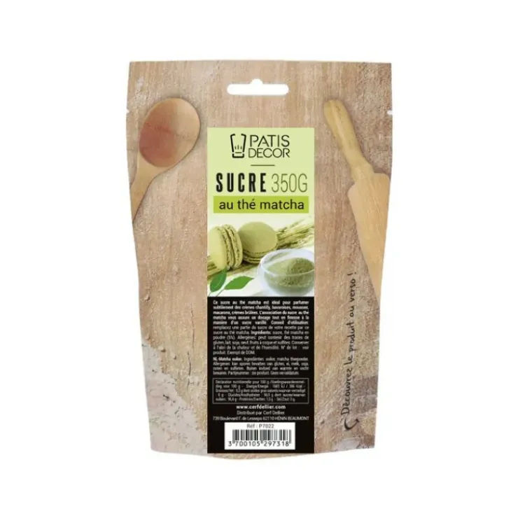 Discount PATISDECOR Sucre Aromatisé Thé Matcha 350 g Patisdécor