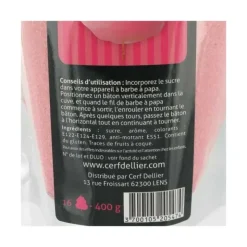 Clearance PATISDECOR Sucre Barbe à Papa Fraise 400 g Patisdécor