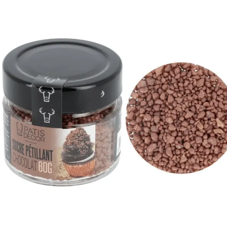 Sale PATISDECOR Sucre Pétillant Chocolat 60 g Patisdécor