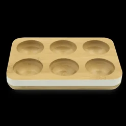 Sale PEBBLY Support à Œufs en Bambou