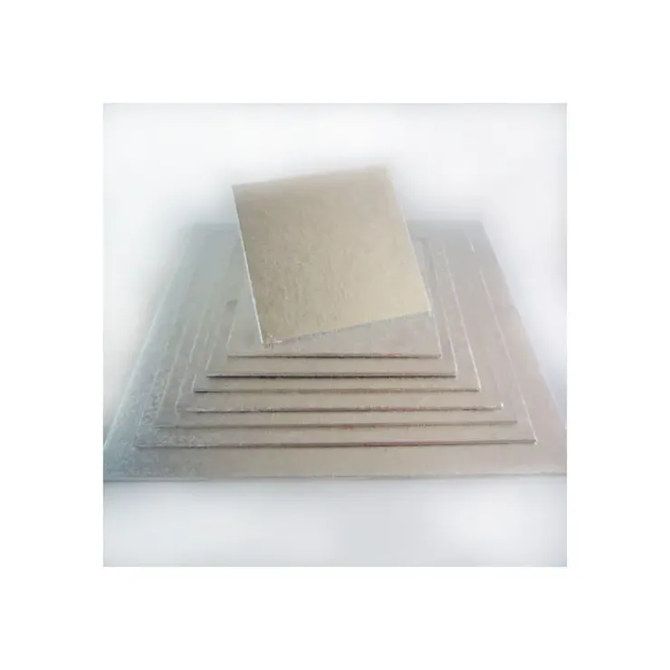 Online FUNCAKES Support Gâteau Carré Ø25 cm Argenté