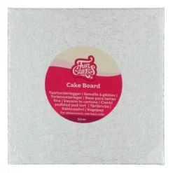 Sale FUNCAKES Support Gâteau Carré 30 x 0,4 cm Argenté