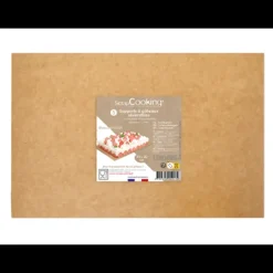 Best SCRAPCOOKING Supports à Gâteaux Kraft et Blanc 20 x 30 cm (x5)