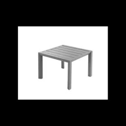 Online GROSFILLEX Table Basse Carrée 50 x 50 cm Gris Platinium Sunset