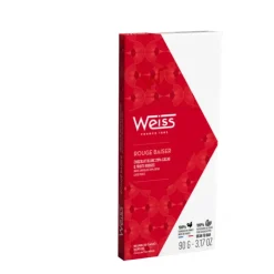New WEISS Tablette de Chocolat Blanc Rouge Baiser 29% 90 g