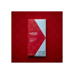 New WEISS Tablette de Chocolat Blanc Rouge Baiser 29% 90 g