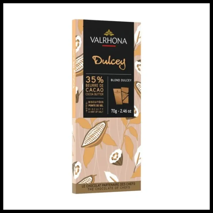 Hot VALRHONA Tablette de Chocolat Dulcey 35% 70 g