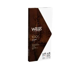 New WEISS Tablette de Chocolat Noir 100% Cacao 90 g