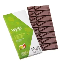 New WEISS Tablette de Chocolat Noir Mendiant 64% 90 g