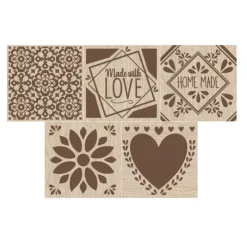 Hot SCRAPCOOKING Tampon Biscuit Fait Maison et Emporte-Pièce