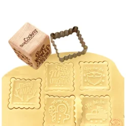 Clearance SCRAPCOOKING Tampon Biscuit Noël et Emporte-Pièce