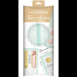 Clearance SCRAPCOOKING Tapis de Cuisson Silicone avec Gabarits