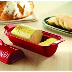 EMILE HENRY Terrine à foie gras façon médaillon 0,6L - Couleur Grand Cru