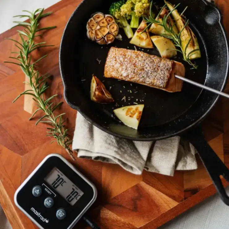 MASTRAD Thermomètre Cuisson à Sonde Inox M Square