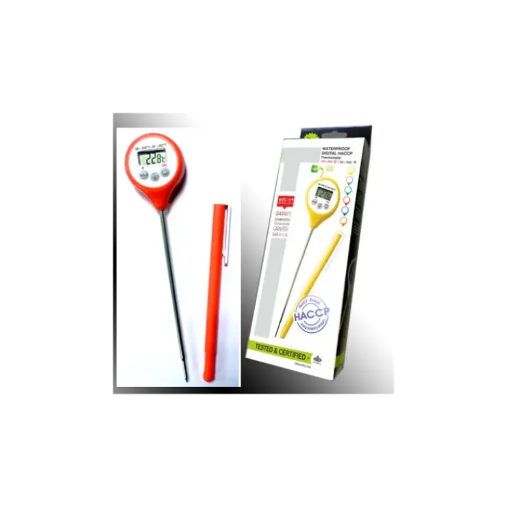 Best ALLA FRANCE Thermomètre Digital étanche à sonde HACCP rouge -50°C à +200°C