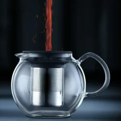 New BODUM Théière avec Filtre Inox 1.5L ASSAM