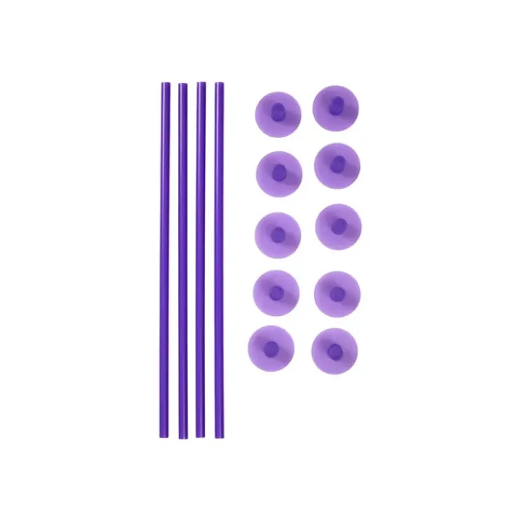 Hot WILTON Tiges pour Pièce Montée (x4) et Capuchons (x10)