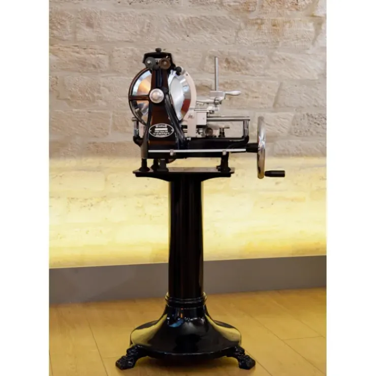 Best WISMER Trancheuse à Jambon Manuelle Rétro Noir 300 mm