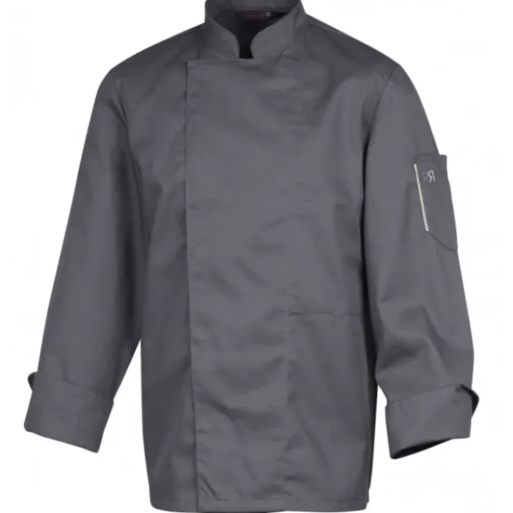 New ROBUR Veste de Cuisine Mixte Anthracite NERO T.4